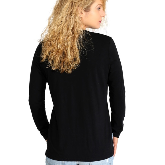 WOMEN'S FLOWY LONG SLEEVE TEE - Picture 3 of 3